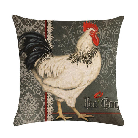 Hen Linen Pillow Cover Farm Modern Farmhouse Home Decor