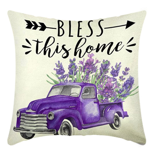 Daisies and Lavender Pillow Cover Home Decor