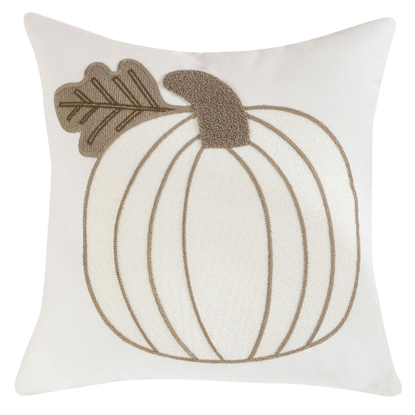 Pumpkin Embroidered Pillow Cover Fall Home Decor