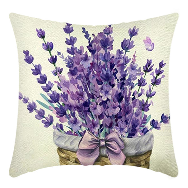 Daisies and Lavender Pillow Cover Home Decor