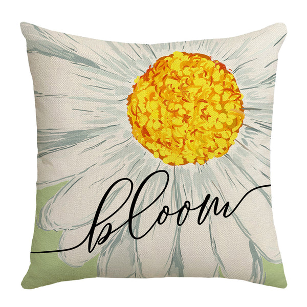 Daisies and Lavender Pillow Cover Home Decor