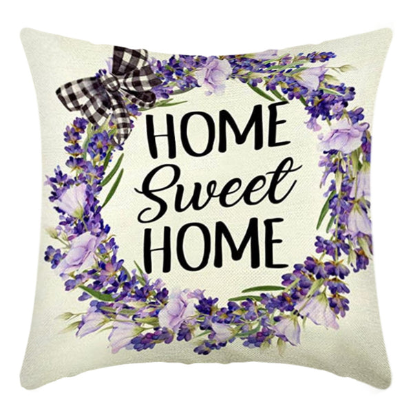 Daisies and Lavender Pillow Cover Home Decor