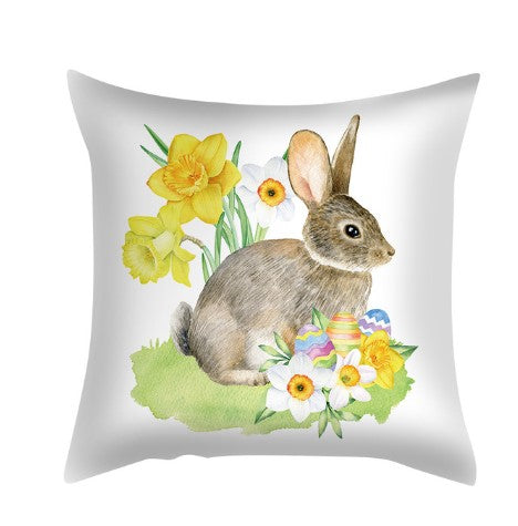 Floral Easter Pillow Cover