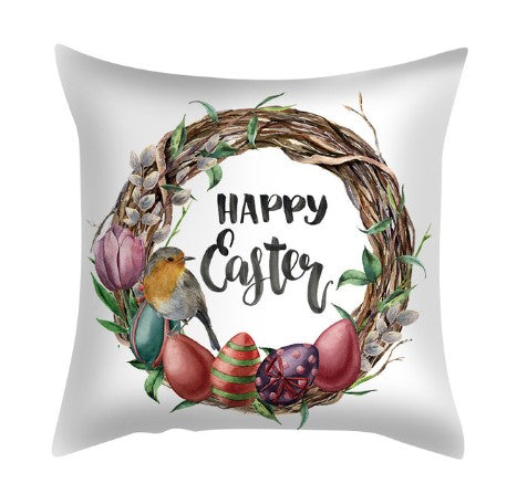 Floral Easter Pillow Cover