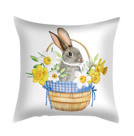 Floral Easter Pillow Cover