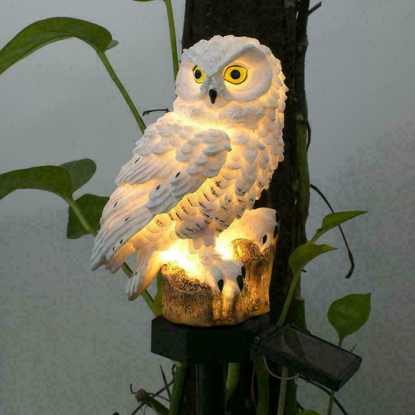 Solar Power LED Owl Parrot Lawn Light Outdoor Waterproof Garden Landscape Lamp