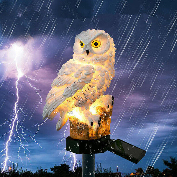 Solar Power LED Owl Parrot Lawn Light Outdoor Waterproof Garden Landscape Lamp