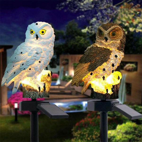 Solar Power LED Owl Parrot Lawn Light Outdoor Waterproof Garden Landscape Lamp