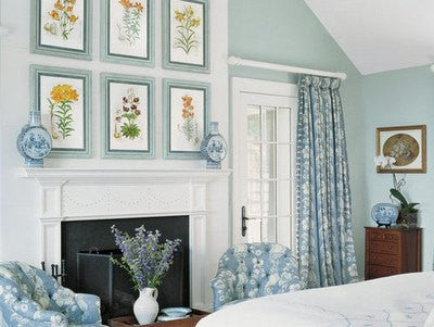 BOTANICAL PRINT Clarke  Art Print 37 Beautiful Blue Delphinium Garden Flower Antique Picture Plate Drawing Wall Room Decoration to Frame